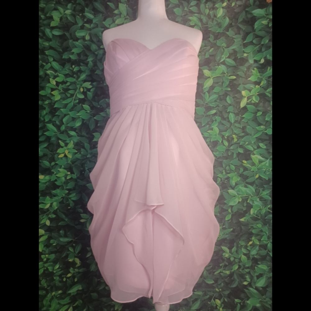Da Vinci strapless sweetheart short chiffon cocktail/prom/homecoming Dress